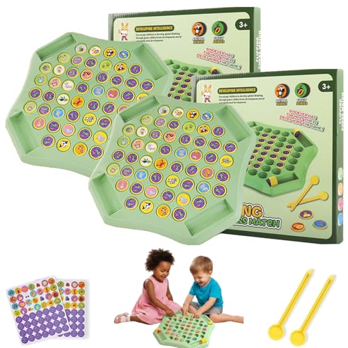 Flip Chess Memory Game, Animal Flip Matching Chess Board – Perfect Matching Game for Family Nights, Boosts Cognitive Skills in Kids, Ideal ​Memory Tool for Kids & Adults (2Pcs Animal) von XKrmp