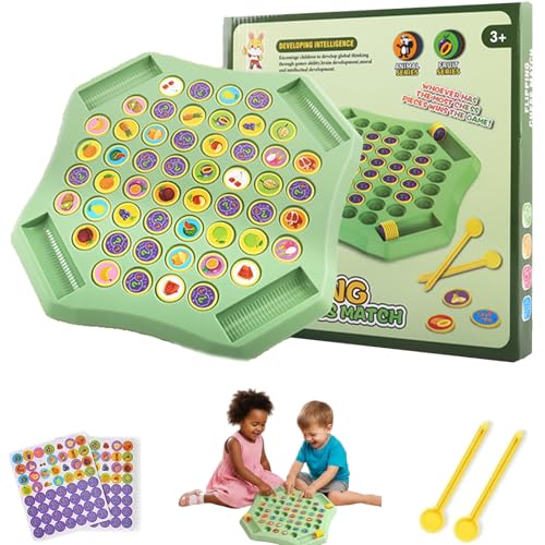 Flip Chess Memory Game, Animal Flip Matching Chess Board – Perfect Matching Game for Family Nights, Boosts Cognitive Skills in Kids, Ideal ​Memory Tool for Kids & Adults (Animal) von XKrmp