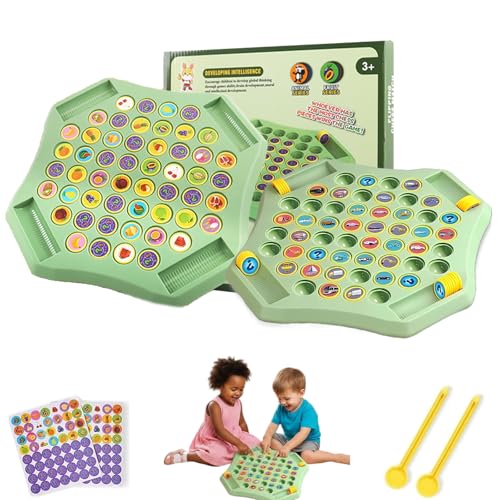 Flip Chess Memory Game, Animal Flip Matching Chess Board – Perfect Matching Game for Family Nights, Boosts Cognitive Skills in Kids, Ideal ​Memory Tool for Kids & Adults (Transportation+Fruit) von XKrmp