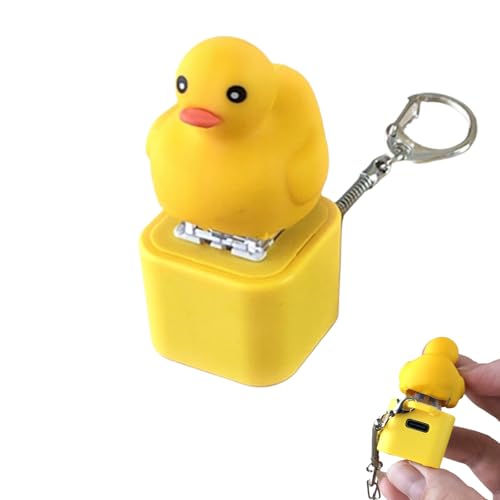 Rechargeable ​​Croaking Frog Keychain​​ Toy​​ - Keyboard Clicker Frog Fidget Toys, Colorful Lights & Satisfying Click Sounds, Fun & Portable Toy (#2) von XKrmp