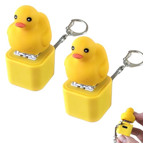 Rechargeable ​​Croaking Frog Keychain​​ Toy​​ - Keyboard Clicker Frog Fidget Toys, Colorful Lights & Satisfying Click Sounds, Fun & Portable Toy (#4) von XKrmp