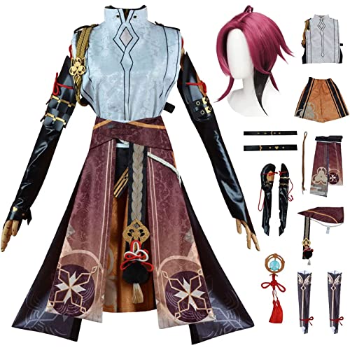 XLJLKJDS Genshin Impact Heizou Cosplay Kostüm Komplettset mit Perücke Genshin Cosplay Verkleidung Halloween Karneval Party Bühnenauftritt Kostüm Erwachsene XLJLKJDS Genshin Impact Heizou Cosplay Kostüm Komplettset mit Perücke Genshin Cosplay Verkleidung Halloween Karneval Party Bühnenauftritt Kostüm Erwachsene von XLJLKJDS