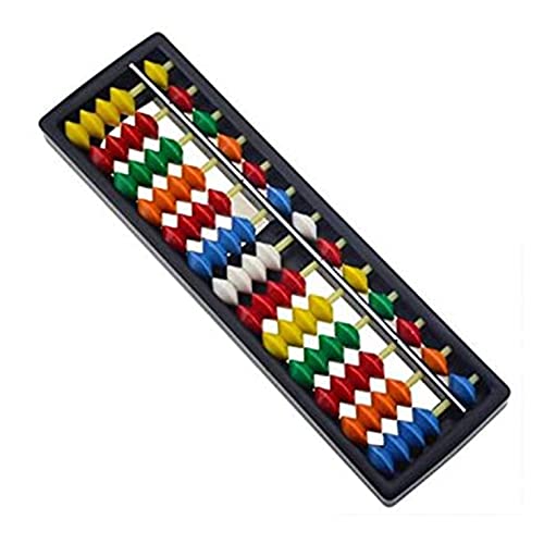 XLKJ Chinesischer Taschenrechner, 13 Ziffern mit bunten Perlen, chinesischer Abakus, Vintage, für Kinder XLKJ Chinesischer Taschenrechner, 13 Ziffern mit bunten Perlen, chinesischer Abakus, Vintage, für Kinder von XLKJ