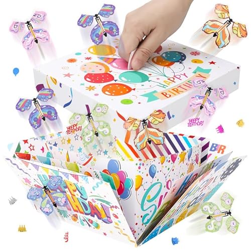XLSXEXCL Geburtstag Explosion Geschenkbox, Fliegende Schmetterling Überraschung Geschenkbox, Überraschung Schmetterling Explosion Box, DIY Explodierende Geschenke Box für Geburtstage, Hochzeit, XLSXEXCL Geburtstag Explosion Geschenkbox, Fliegende Schmetterling Überraschung Geschenkbox, Überraschung Schmetterling Explosion Box, DIY Explodierende Geschenke Box für Geburtstage, Hochzeit, von XLSXEXCL