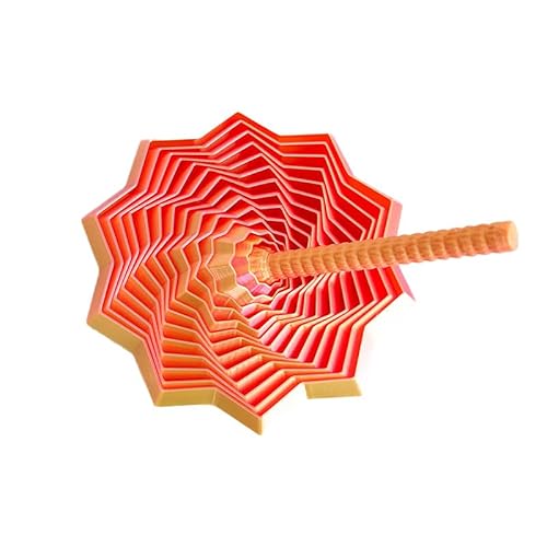 3D Printed Expanded Sensory Fidget Star, More Color, 2025New Star Shaped Fidget Toys for Office Desktop Decompression Toys Stress Relief Whirling Spiral (C,Medium) von XLWXDD