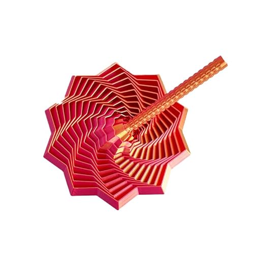 3D Printed Expanded Sensory Fidget Star, More Color, 2025New Star Shaped Fidget Toys for Office Desktop Decompression Toys Stress Relief Whirling Spiral (D,Trumpet) von XLWXDD