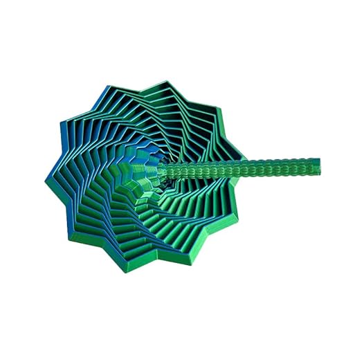 3D Printed Expanded Sensory Fidget Star, More Color, 2025New Star Shaped Fidget Toys for Office Desktop Decompression Toys Stress Relief Whirling Spiral (E,Trumpet) von XLWXDD