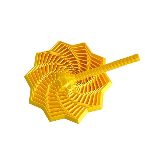 3D Printed Expanded Sensory Fidget Star, More Color, 2025New Star Shaped Fidget Toys for Office Desktop Decompression Toys Stress Relief Whirling Spiral (H,Trumpet) von XLWXDD