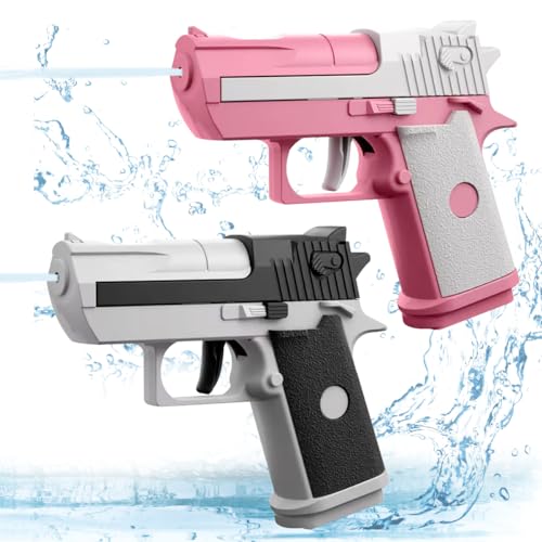 Wasserpistole für Kinder, 2 Stück Spritzpistole Wasser Set mit Großer Reichweite bis zu 8-10 Meter, Wasser Spritzpistole Kunststoff für Strände und Wasserschlachten im Freien von XLZJYIJ