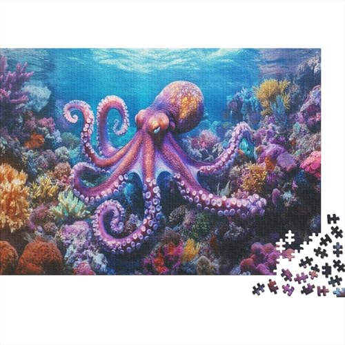 Oktopus Puzzle 1000 Teile Puzzle Für Erwachsene Und Kinder Ab 14 Jahren Puzzel 1000pcs (75x50cm) von XMABDIEPO