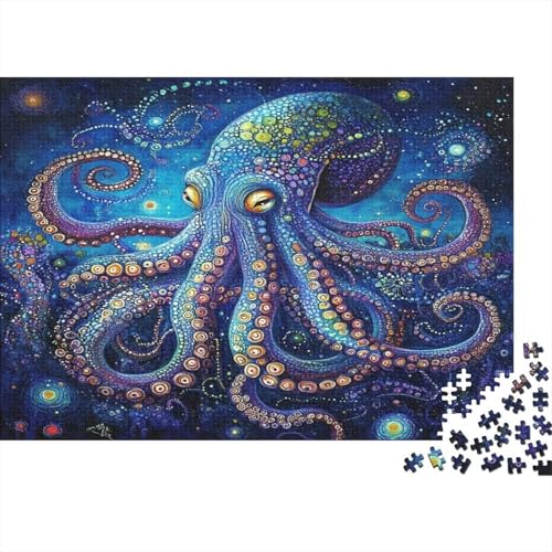 Oktopus Puzzlespiel 1000 Teile Für Erwachsene, Einzigartige Kunstwerke Und Vorlage - Geburtstagsgeschenk - Spaßige Puzzles Mit Überraschung Von Puzzle in A Bag Puzzel 1000pcs (75x50cm) von XMABDIEPO