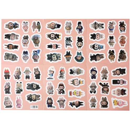 XMBYGY Cartoon Aufkleber für Labubu, Vinyl-Aufkleber Aufkleber für Stanley Cup Wasser Flascher Tauch Maske Motorrad Fahrrad Helm und Teenager Laptop Skateboard Telefon Gitarre Reisen Hülle XMBYGY Cartoon Aufkleber für Labubu, Vinyl-Aufkleber Aufkleber für Stanley Cup Wasser Flascher Tauch Maske Motorrad Fahrrad Helm und Teenager Laptop Skateboard Telefon Gitarre Reisen Hülle von XMBYGY