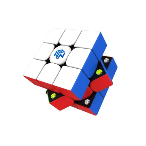 XMDCuber GAN 356M Lite Magnetic Speed Cube 3x3 Stickerless - Magnetic Puzzle Cube with Lite Version - GAN 356 M Professional Speed Cube for Beginners and Experts von XMDCuber