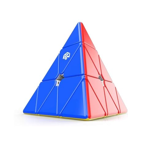 XMDCuber GAN Pyraminx M Magnetic Speed Cube 3 x 3 - Standard Stickerless 3-Layer Pyramid Puzzle mit 36 Magneten von XMDCuber