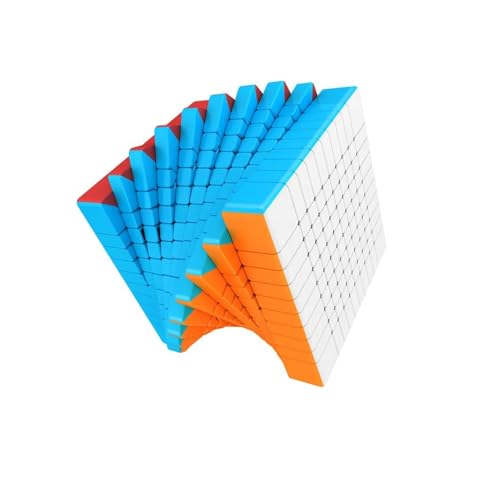 XMDCuber MoYu Meilong 10 x 10 Stickerless Speed Cube, 84 mm Magic Cube Puzzle, High Challenge 10 x 10 x 10 cm Game Toy von XMDCuber