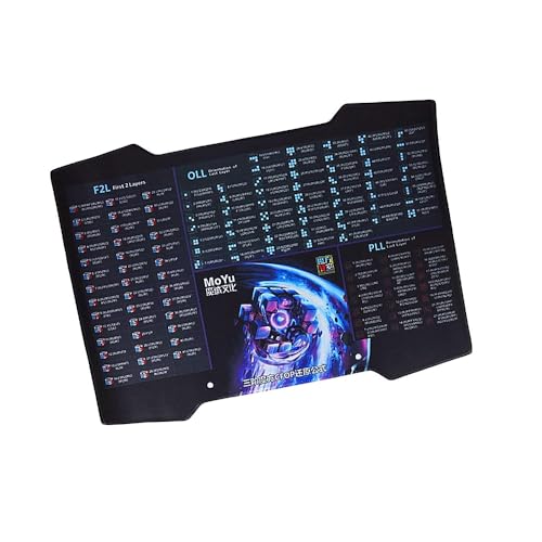 XMDCuber Moyu CFOP Speed Cube Mat – 50,8 x 35,6 cm (50,8 x 35,6 cm) Professional Anti-Slip Frosted Oberfläche, enthält CFOP-Algorithmen, kompatibel mit Speedcube Timer & Wettbewerben von XMDCuber