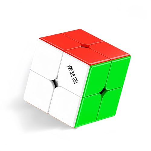 XMDCuber QY Toys 2x2 Magnetic Speed Cube – 48 Precision Magnets, 50mm Stickerless High-Speed Cube for Competitions & Training, Smooth & Fast Turning (2x2x2 Puzzle Cube) von XMDCuber