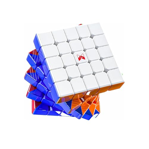 XMDCuber QY Toys Hong M 5x5 Speed Cube-Magnetic Ball Core UV Coated, Stickerless Flagship Cube 5x5x5 für Wettbewerbe 60,8 mm XMDCuber QY Toys Hong M 5x5 Speed Cube-Magnetic Ball Core UV Coated, Stickerless Flagship Cube 5x5x5 für Wettbewerbe 60,8 mm von XMDCuber