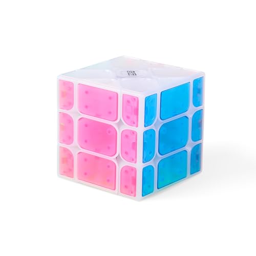 XMDCuber QY Toys Icy Amber Series Fisher Speed Cube - Frosted Amber Color, Stickerless & Smooth, 55.5mm YiLeng Puzzle Cube von XMDCuber