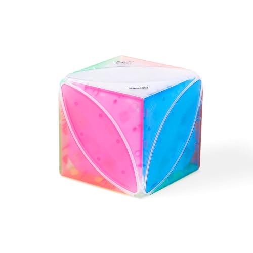 XMDCuber QY Toys Icy Amber Series Ivy Speed Cube - Frosted Amber Color, Stickerless & Smooth, 55,5 mm von XMDCuber
