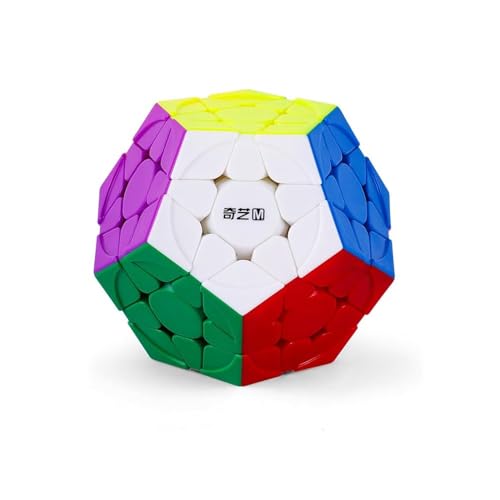 XMDCuber QY Toys QiHeng V2 M Megaminx Magnetic Dodecahedron Speed Cube 3x3 Stickerless Pentagonal Magic Cube, 120 Magnete, 33 mm von XMDCuber