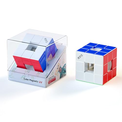 XMDCuber QY Toys Racing Hollow Cube 3x3 (Magnetic Version + UV Coating) - Innovative Hollow Core Design, 57mm Stickerless Speed Cube von XMDCuber