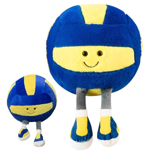 XNAUVOI 25cm Plüsch Volleyball, Volleyball Plüsch, Volleyball Spielzeug Weiches Plüsch Volleyball Kissen Sport Plüsch Spielzeug Geschenk für Fans Kinder von XNAUVOI