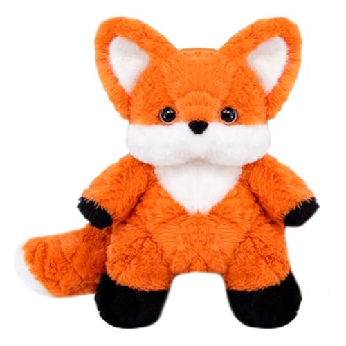 XNAUVOI 28 cm Fuchs Stofftier Plüschtier, Süße Fuchs Tier Puppe, Kawaii Fuchs Puppe, Fuchs Stofftier Plüsch Weiche Kuschelkissen Puppe, für Mädchen, Jungen Home Decor für Weihnachten Geburtstag von XNAUVOI