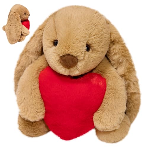 XNAUVOI 30 cm Hase Kuscheltier mit Herz Rot, Kaninchen Plüschtier, Plüschkaninchen, Plüschkinderspielzeug, Valentinstag, Weihnachten, Geburtstag Geschenk XNAUVOI 30 cm Hase Kuscheltier mit Herz Rot, Kaninchen Plüschtier, Plüschkaninchen, Plüschkinderspielzeug, Valentinstag, Weihnachten, Geburtstag Geschenk von XNAUVOI