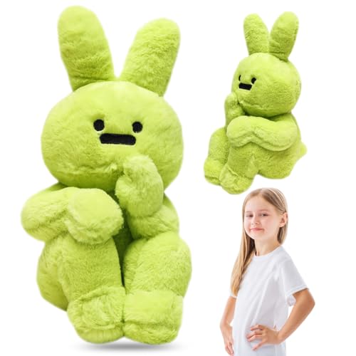 XNAUVOI Kaninchen Plüsch, Lustige Hase Plüschtier, Kaninchen Stofftier Plüschtier Hase Tier Puppe, Tier Kuscheltier Puppe für Mädchen, Jungen Home Decor für Weihnachten Geburtstag - 35 cm von XNAUVOI