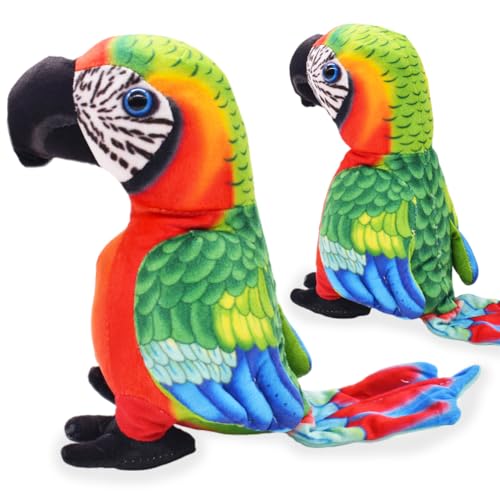 XNAUVOI Realistische Papagei Puppe, Plüschpapagei, Cartoon Tier Papagei, Heimdekoration, Geschenk für Kinder, 25cm XNAUVOI Realistische Papagei Puppe, Plüschpapagei, Cartoon Tier Papagei, Heimdekoration, Geschenk für Kinder, 25cm von XNAUVOI