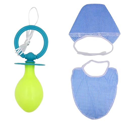 XNHIU Lustiges Lätzchen-Set für Erwachsene, Cosplay, Baby, mit Jumbo-Schnuller, lustige Requisiten, Lätzchen, Hut, Halloween-Zubehör für Erwachsene, Cosplay XNHIU Lustiges Lätzchen-Set für Erwachsene, Cosplay, Baby, mit Jumbo-Schnuller, lustige Requisiten, Lätzchen, Hut, Halloween-Zubehör für Erwachsene, Cosplay von XNHIU