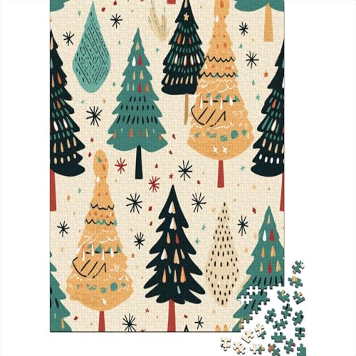 Weihnachten Theme Cute Patterns Puzzle 1000 Teile, Erwachsene, Klassische Puzzle, Impossible Puzzle,Für Die Ganze Familie Erwachsenenpuzzle Ab 14 Jahren Puzzel 1000pcs (75x50cm) von XNWRZCJXL
