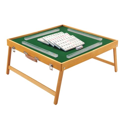 XNZJHPP Mahjong-Set, klappbarer Reise-Mahjong-Tisch, Faltbarer Tisch, Leichter tragbarer Mahjong-Tisch für Schlafsaal, Zuhause, Camp, mit Mahjong-Fliesen XNZJHPP Mahjong-Set, klappbarer Reise-Mahjong-Tisch, Faltbarer Tisch, Leichter tragbarer Mahjong-Tisch für Schlafsaal, Zuhause, Camp, mit Mahjong-Fliesen von XNZJHPP