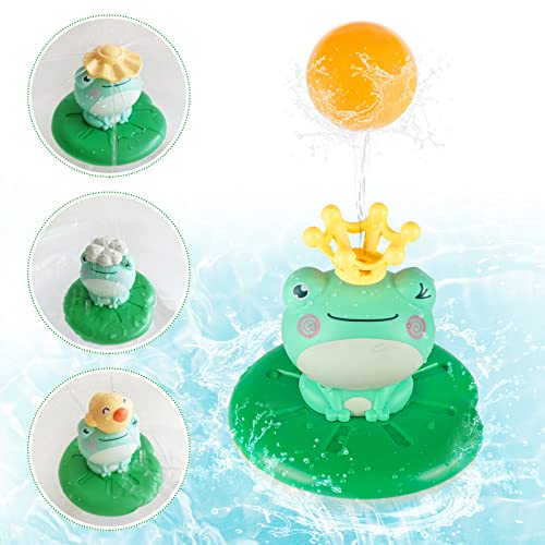Wasserspritzender Frosch Baby Wasserspielzeug Badewanne Schwimmende Baden Spielzeug Pool Wassersprühspielzeug für ab 2 Jahr Baby Kinder Kleinkinder Party Geschenk von XPIZO