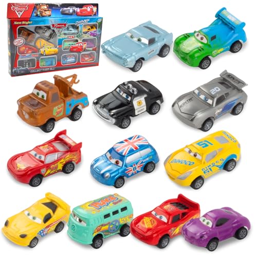 XPJBKC 12 Stück Cars Spielzeug, Autos Spielzeug, Kleine Fahrzeuge für Kinder, Cars Autos, Kleine Auto, Car Cartoon Fahrzeug, Geeignet für Kinder Ab 3 Jahren XPJBKC 12 Stück Cars Spielzeug, Autos Spielzeug, Kleine Fahrzeuge für Kinder, Cars Autos, Kleine Auto, Car Cartoon Fahrzeug, Geeignet für Kinder Ab 3 Jahren von XPJBKC