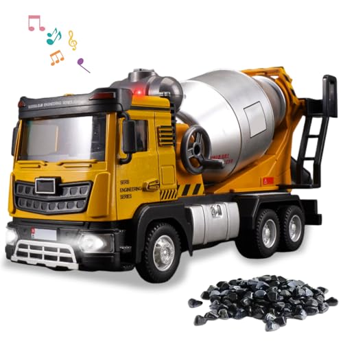 XPJBKC Betonmischer Spielzeug, 1:40 Baustellenfahrzeuge Kinder Betonmischer mit Sound und Licht, Metall Baufahrzeuge Lastwagen Spielzeugauto,LKW Betonmischer Sandspielzeug Fahrzeuge ab 3 Jahren Jungen XPJBKC Betonmischer Spielzeug, 1:40 Baustellenfahrzeuge Kinder Betonmischer mit Sound und Licht, Metall Baufahrzeuge Lastwagen Spielzeugauto,LKW Betonmischer Sandspielzeug Fahrzeuge ab 3 Jahren Jungen von XPJBKC