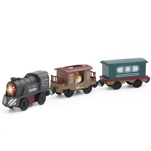 XPJBKC Eisenbahn Elektrische Lok, Elektrische Zug Spielzeug, Batteriebetriebener Holzeisenbahn Zug, Leistungsstarker Motorzug, Spielzeug für Kinder Kleinkind Junge XPJBKC Eisenbahn Elektrische Lok, Elektrische Zug Spielzeug, Batteriebetriebener Holzeisenbahn Zug, Leistungsstarker Motorzug, Spielzeug für Kinder Kleinkind Junge von XPJBKC