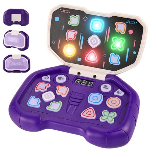 XPJBKC Led-Reaktionsspiel, Handheld Pop Spiel Geschenk Junge 3-12 Jahre, Schnelles Push-Puzzlespiel mit 4 Spielmodi, Tragbares Leuchtendes Elektronisches Reisespiele Quick Push Game Lernspielzeug XPJBKC Led-Reaktionsspiel, Handheld Pop Spiel Geschenk Junge 3-12 Jahre, Schnelles Push-Puzzlespiel mit 4 Spielmodi, Tragbares Leuchtendes Elektronisches Reisespiele Quick Push Game Lernspielzeug von XPJBKC