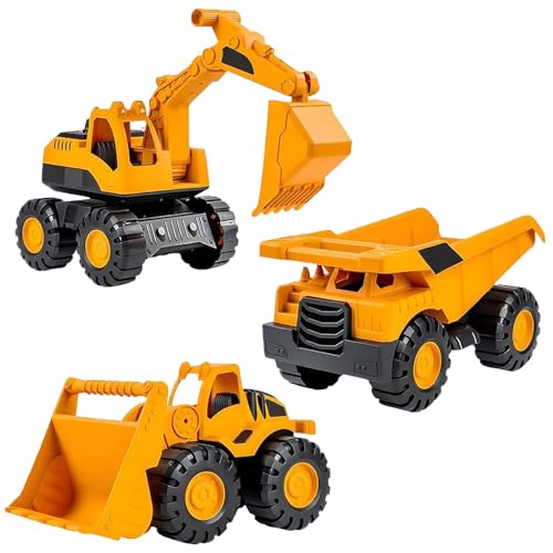 XPJBKC Sandspielzeug Bagger Sandkasten, 3 Stück Bagger Spielzeug mit Bulldozer Kipper, Sandkasten Spielzeug, sandkasten Fahrzeuge mit Freilauf und beweglichen Teilen Teilen für Kinder Ab 2-10 Jahr XPJBKC Sandspielzeug Bagger Sandkasten, 3 Stück Bagger Spielzeug mit Bulldozer Kipper, Sandkasten Spielzeug, sandkasten Fahrzeuge mit Freilauf und beweglichen Teilen Teilen für Kinder Ab 2-10 Jahr von XPJBKC