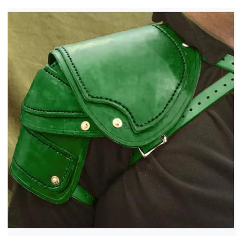 XPJYUA Männer und Frauen, geeignet for Schulterpanzer, Rollenspiel-Kostüm-Requisiten Vintage Schulter Rüstung(Green) von XPJYUA