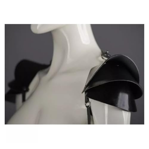 XPJYUA Mittelalterliche Schulterpanzerung for Männer und Frauen, Cosplay-Kostüm, schwarze Pu-Lederrüstung Vintage Schulter Rüstung XPJYUA Mittelalterliche Schulterpanzerung for Männer und Frauen, Cosplay-Kostüm, schwarze Pu-Lederrüstung Vintage Schulter Rüstung von XPJYUA
