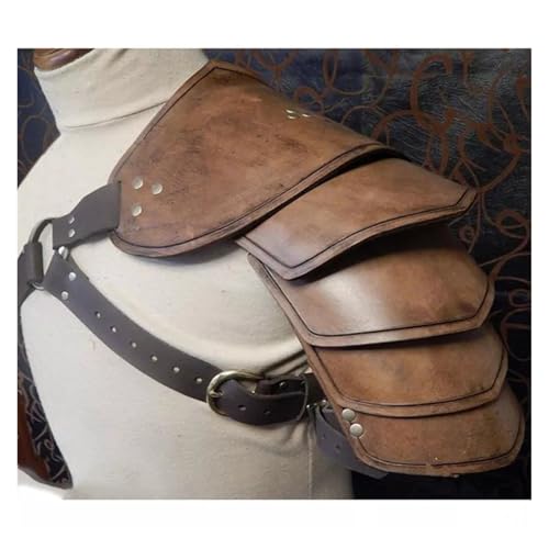 XPJYUA Mittelalterlicher Ritter-Schulterpanzer, Cosplay-Kostümzubehör Vintage Schulter Rüstung(Brown) von XPJYUA