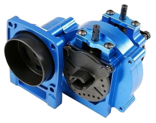 XPKHVZVLQ Aluminium Center Transmission Differential Gear Set for ROVAN LT/SLT LKW, LOSI 5IVE-T, KM X2, 30 Grad North LKW(Blue) von XPKHVZVLQ