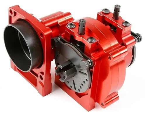 XPKHVZVLQ Aluminium Center Transmission Differential Gear Set for ROVAN LT/SLT LKW, LOSI 5IVE-T, KM X2, 30 Grad North LKW(Orange) von XPKHVZVLQ