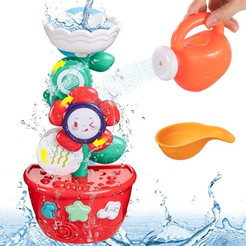 Badewannenspielzeug, Wasserspielzeug Kinder Sonnenblumenform Badespielzeug für Kinder ab 1 2 3 Jahre Badewannenspielzeug, Wasserspielzeug Kinder Sonnenblumenform Badespielzeug für Kinder ab 1 2 3 Jahre von XREE