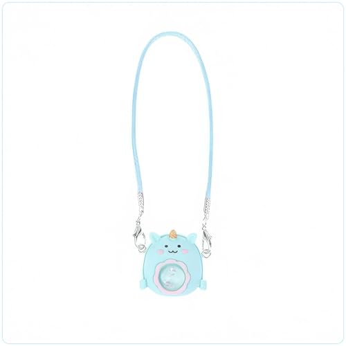 Puppenhaus Miniatur Einhorn Rucksack, Maßstab 1:12 Mini Schultasche, Puppenhaus Zubehör, Miniatur Tasche, Puppe Prop (Blau) von XRI XURUOYI