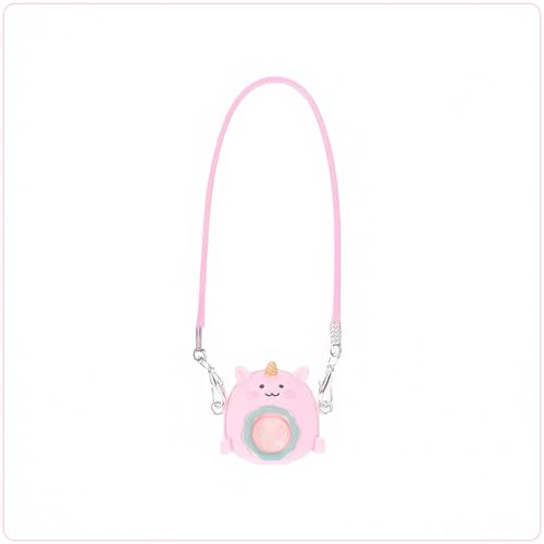 Puppenhaus Miniatur Einhorn Rucksack, Maßstab 1:12 Mini Schultasche, Puppenhaus Zubehör, Miniatur Tasche, Puppe Prop (Rosa) von XRI XURUOYI
