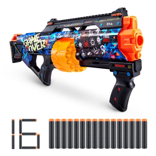 X-Shot Skins Last Stand, Game Over, Schaumstoffdart-Blaster (16 Darts) von XShot