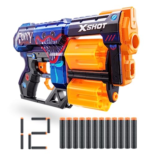 XSHOT 36651 X-Shot Skins Dread, Poppy mit 12 Darts Schaumstoffdart-Blaster XSHOT 36651 X-Shot Skins Dread, Poppy mit 12 Darts Schaumstoffdart-Blaster von XShot